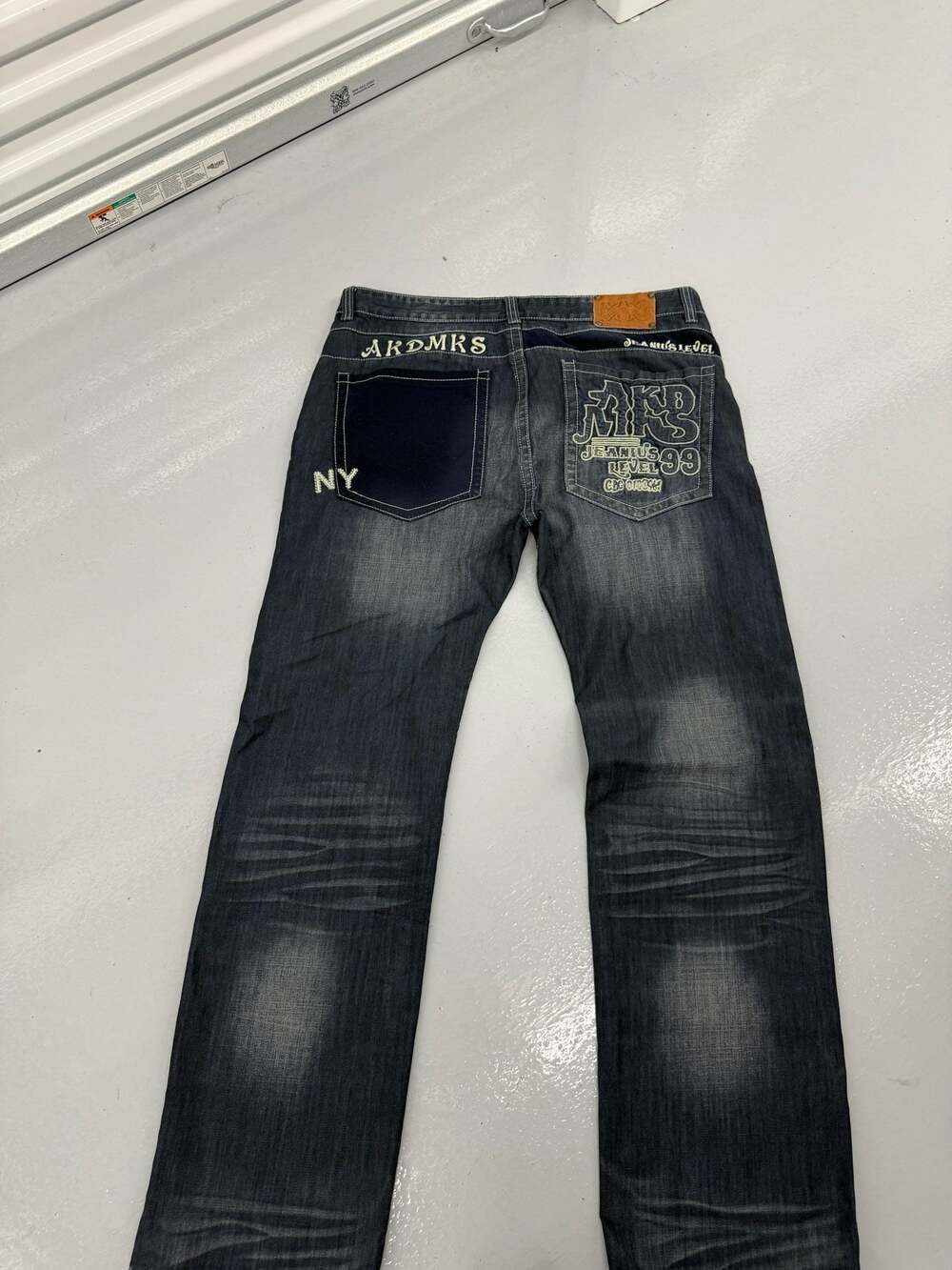 Akdmks Jeans Level 99 Baggy Denim Jeans Blue Cotton Size 40 US, Brand: Akdmks, S